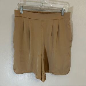 H&M High Waist Tan polyester Shorts